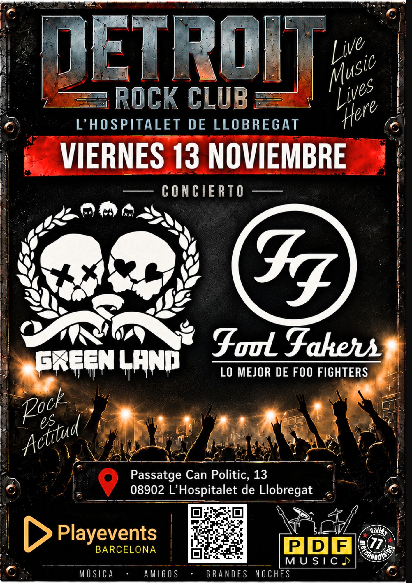 13/11 FOO FIGTHERS 77+GREEN DAY