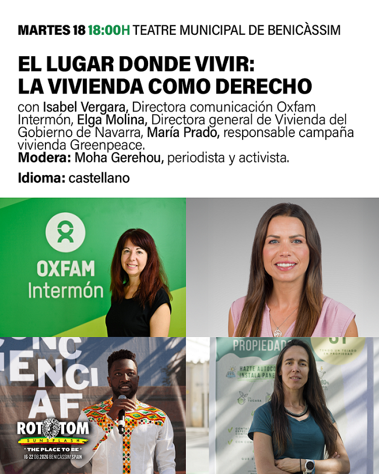 "El lugar donde vivir: la vivienda como derecho" FORO SOCIAL 31a ED ROTOTOM SUNSPLASH 
