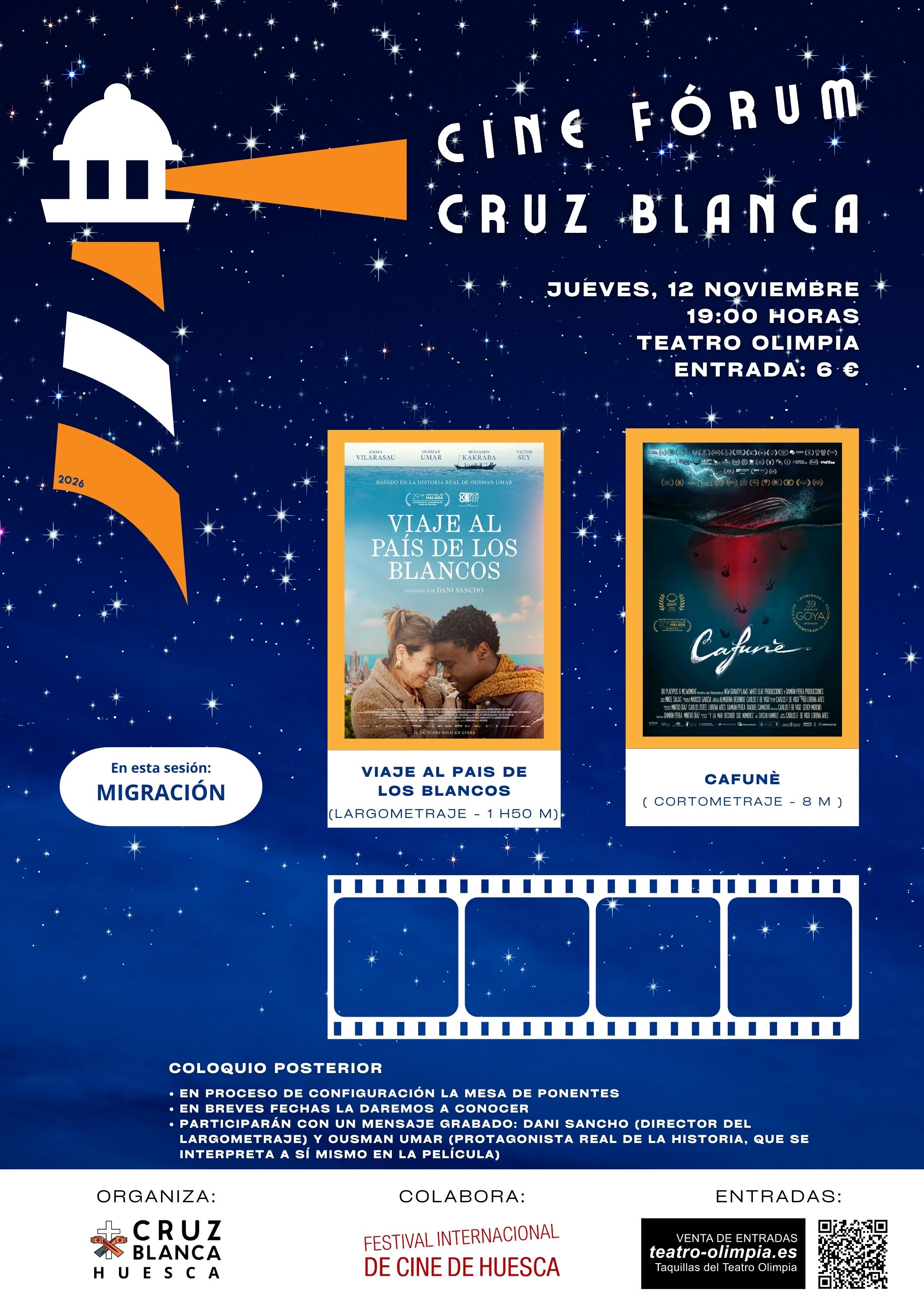CINE FORUM CRUZ BLANCA. OTOÑO 2026
